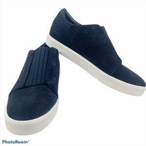 Vince Slip On Sneakers Blue Suede 9